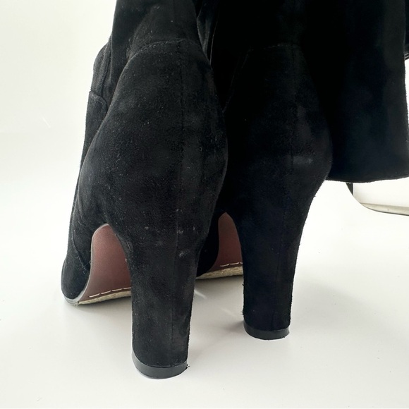 Sam Edelman Serephina Black Suede Leather Tall Heeled Boots - Picture 8 of 8